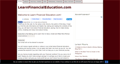 Desktop Screenshot of learnfinancialeducation.com