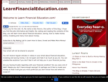 Tablet Screenshot of learnfinancialeducation.com